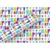 Geschenkpapier 70cmx1,5m Happy Birthday Sterne -Ausgewähltes Haushaltswarengeschäft 10051972 191436 600x424