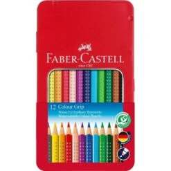 Faber-Castell Faber Castell Buntstift Colour Grip 12er-Metalletui
