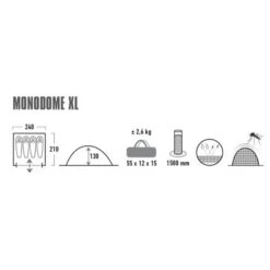 HIGH PEAK Zelt High Peak Monodome XL Black 11 HIGH PEAK Zelt High Peak Monodome XL Black -Ausgewähltes Haushaltswarengeschäft 12.10310 4 159883 800x272