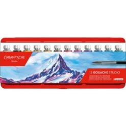 CARAN D'ACHE GOUACHE STUDIO 12 Farbtuben