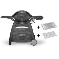 Weber Q 3200 Station Gasgrill Mit Hitzeschild Und Bratenrost