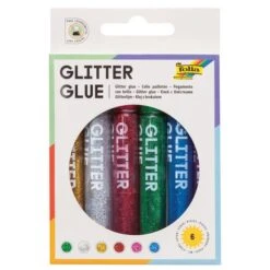 Folia - Glitter Glue 6 Farben