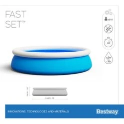 Bestway Fast Set Pool Set 366X76CM -Ausgewähltes Haushaltswarengeschäft 57274 07 159048 800x800