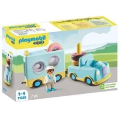 PLAYMOBIL® 1-2-3 - Verrückter Donut Truck Mit Stapel- Und Sortierfunktion