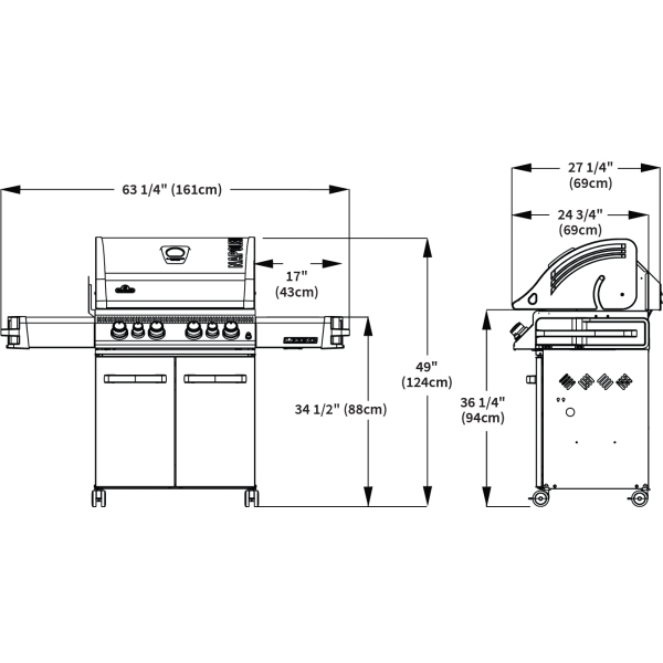Napoleon Legend 485 Edelstahl 5 Napoleon Legend 485 Edelstahl – Bild 3