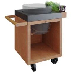 Big Green Egg Large Inkl. Ofyr Kamado Table Corten PRO 65 Concrete