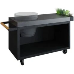 Big Green Egg Large Inkl. Ofyr Kamado Table Black PRO 135 Concrete