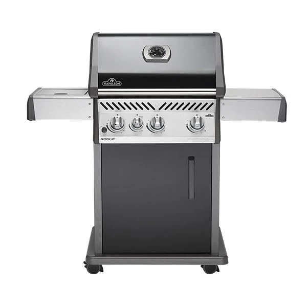 Napoleon Rogue 425 Schwarz Mit Seitenbrenner 3 Napoleon Rogue 425 Schwarz Mit Seitenbrenner