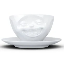 58 Products Kaffeetasse 200ml - Lachend Weiss