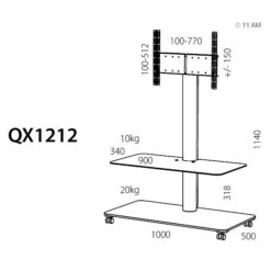Spectral Floor QX1212 Schwarzglas -Ausgewähltes Haushaltswarengeschäft unbekannt 16115 600x507 1