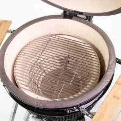 YAKINIKU Kamado 16" Medium Mit Gestell Und Seitentische -Ausgewähltes Haushaltswarengeschäft yakiniku medium kamado grill incl onderstel en zijtafels 2 185973 900x900